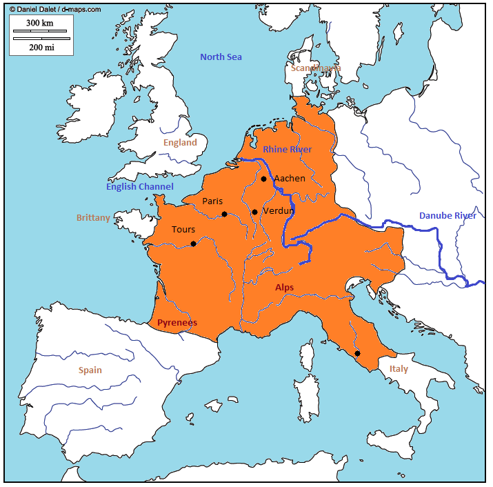 Map Of Europe Under Charlemagne 88 World Maps Images